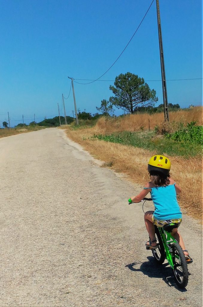 how my daughter learnt to ride her bike for an ice-cream uphill