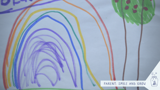 Come interpretare i disegni dei bambini arcobaleno e albero