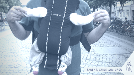 Devenir père vive le porte-bébé